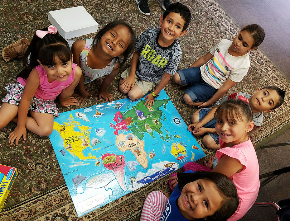 Group of smiling children